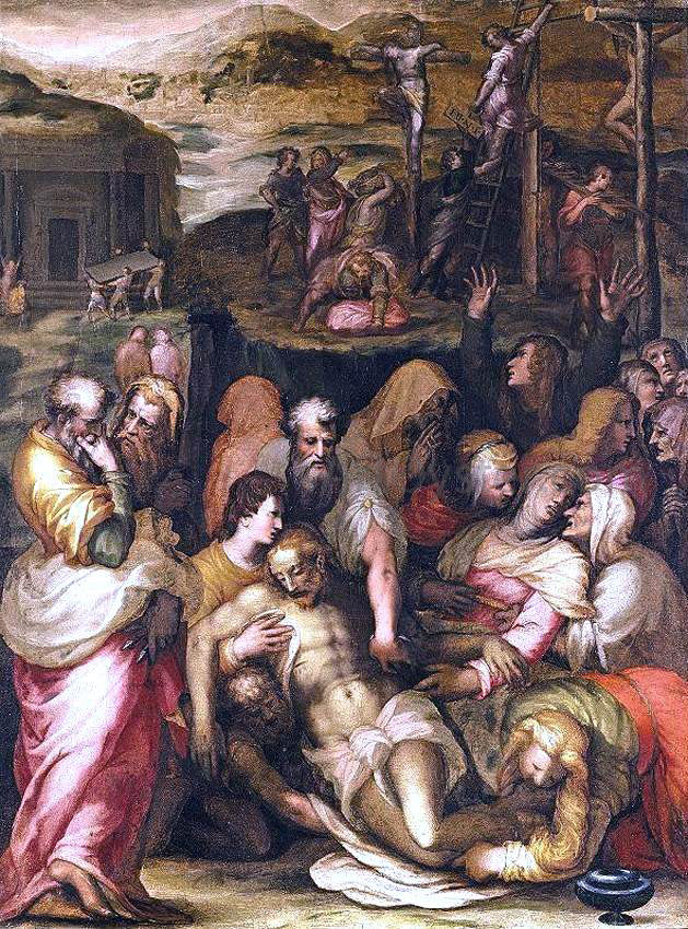 Francesco Poppi Lamentation over the Dead Christ - Hand Painted Oil Painting