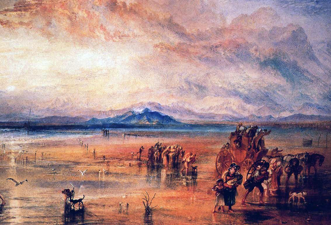 Joseph William Turner Lancaster Sands - Hand Painted Oil Painting