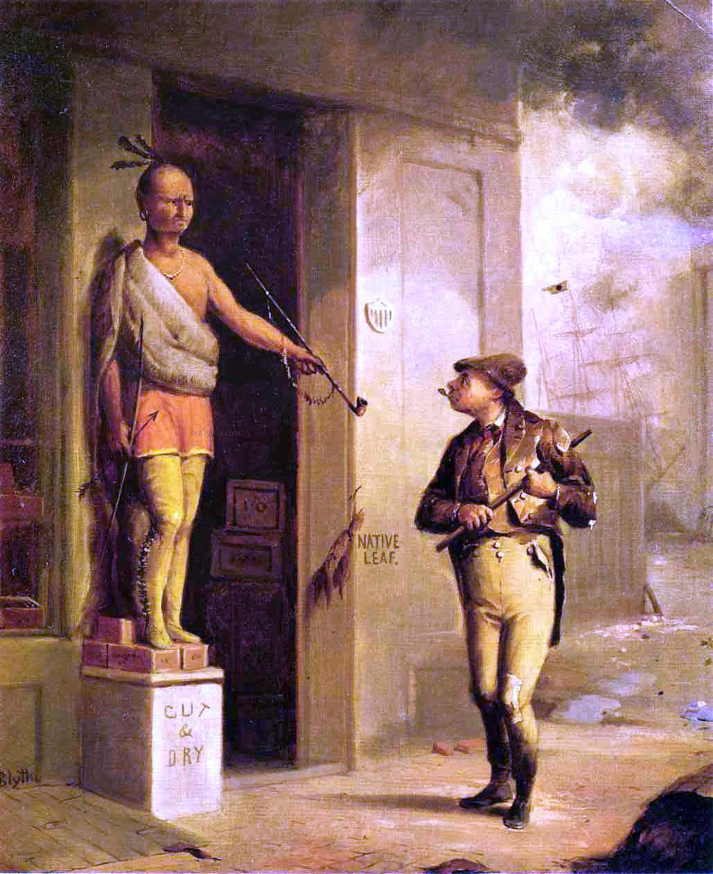 David Gilmore Blythe Land of Liberty - Hand Painted Oil Painting