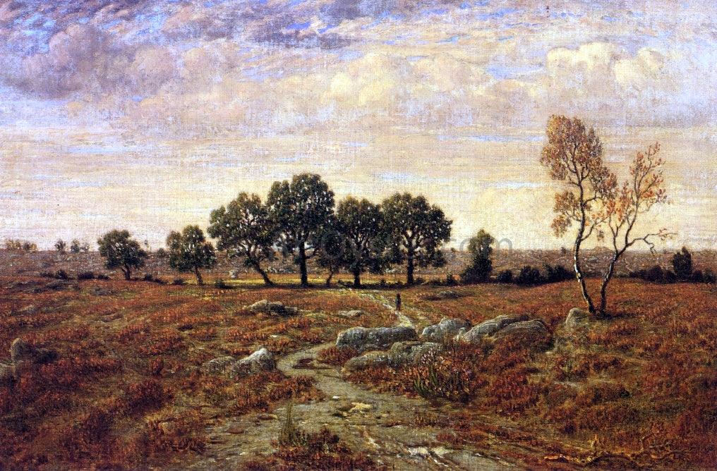 Theodore Rousseau Lande de la Glandee, Forest of Fontainebleau - Hand Painted Oil Painting