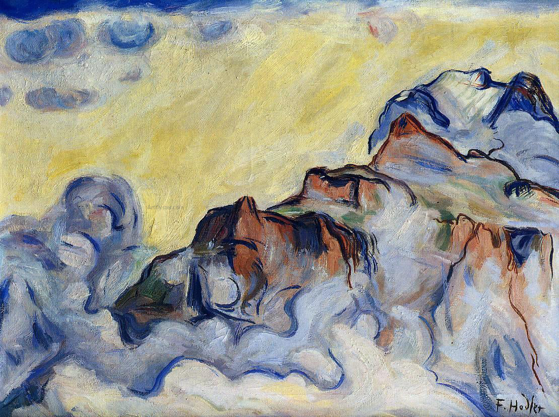 Ferdinand Hodler Landscape - Hand Painted Oil Painting