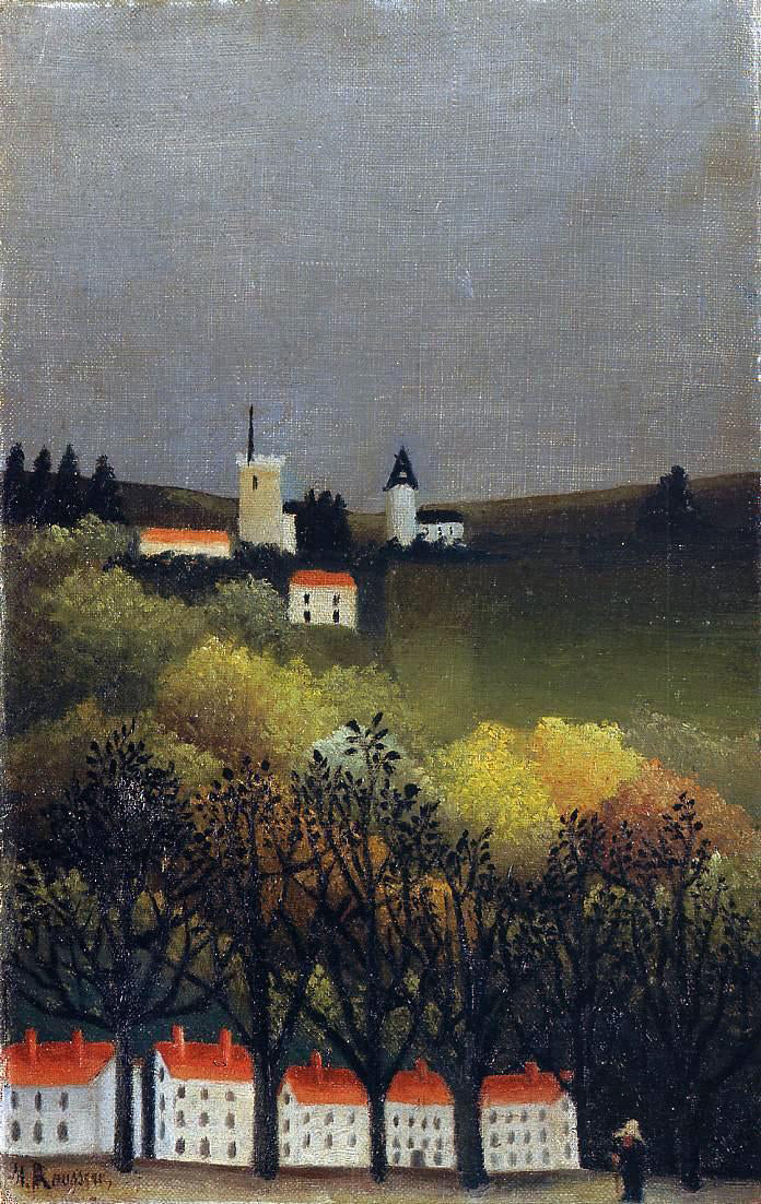 Henri Rousseau Landscape - Hand Painted Oil Painting