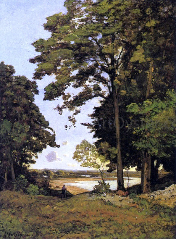 Henri Harpignies Landscape - Hand Painted Oil Painting
