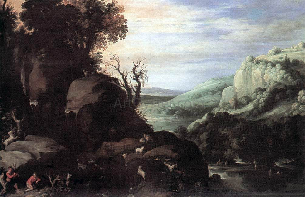 Paul Bril Landscape - Hand Painted Oil Painting