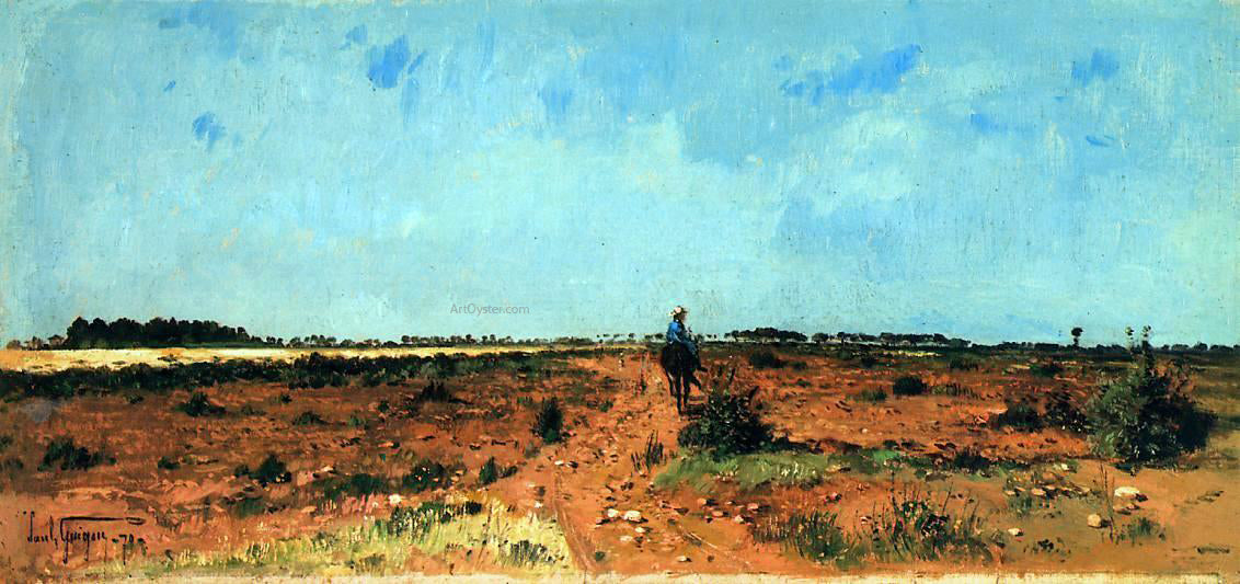Paul-Camille Guigou Landscape - Hand Painted Oil Painting