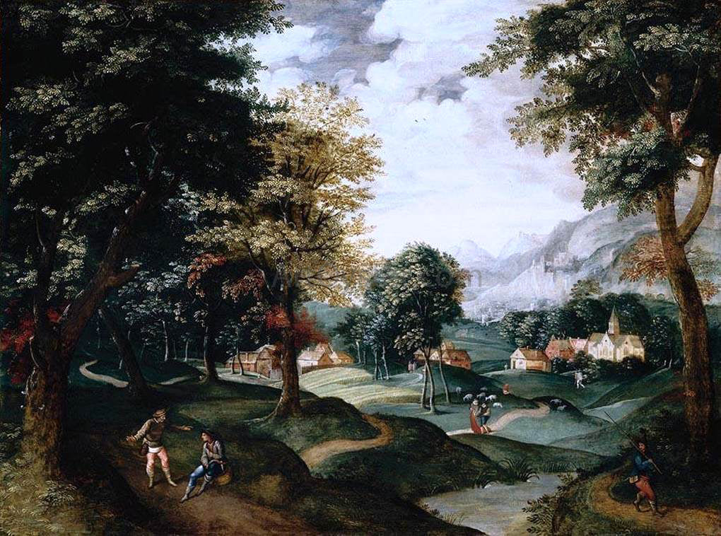 Jacob Grimmer Landscape - Hand Painted Oil Painting