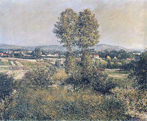 Gustave Caillebotte Landscape at Argenteuil - Hand Painted Oil Painting