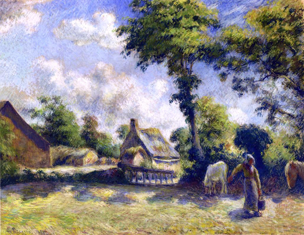 Camille Pissarro Landscape at Osny - Hand Painted Oil Painting
