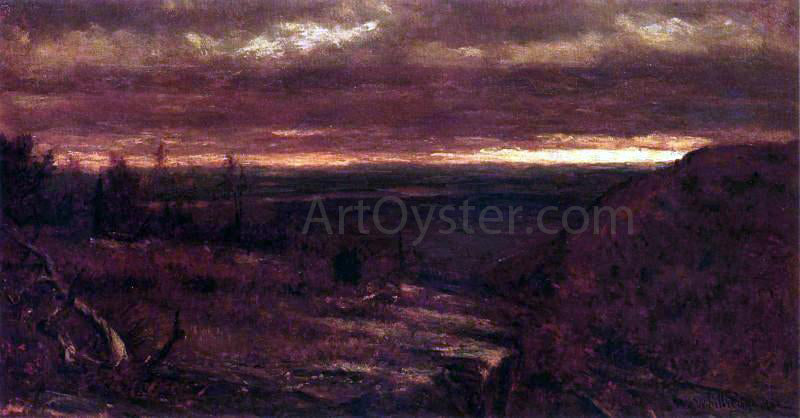 Thomas Worthington Whittredge Landscape at Sunset - Hand Painted Oil Painting
