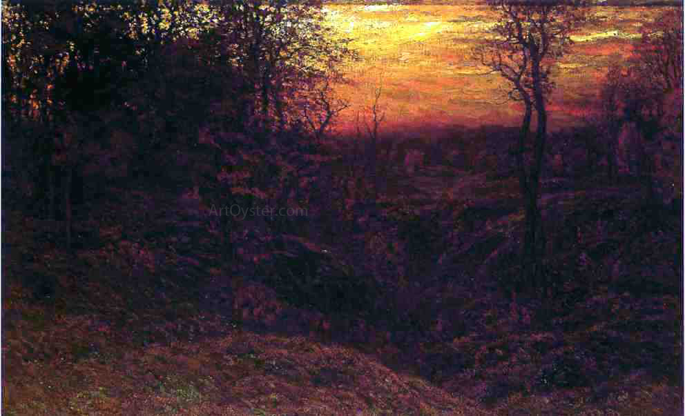 John Joseph Enneking Landscape at Sunset - Hand Painted Oil Painting