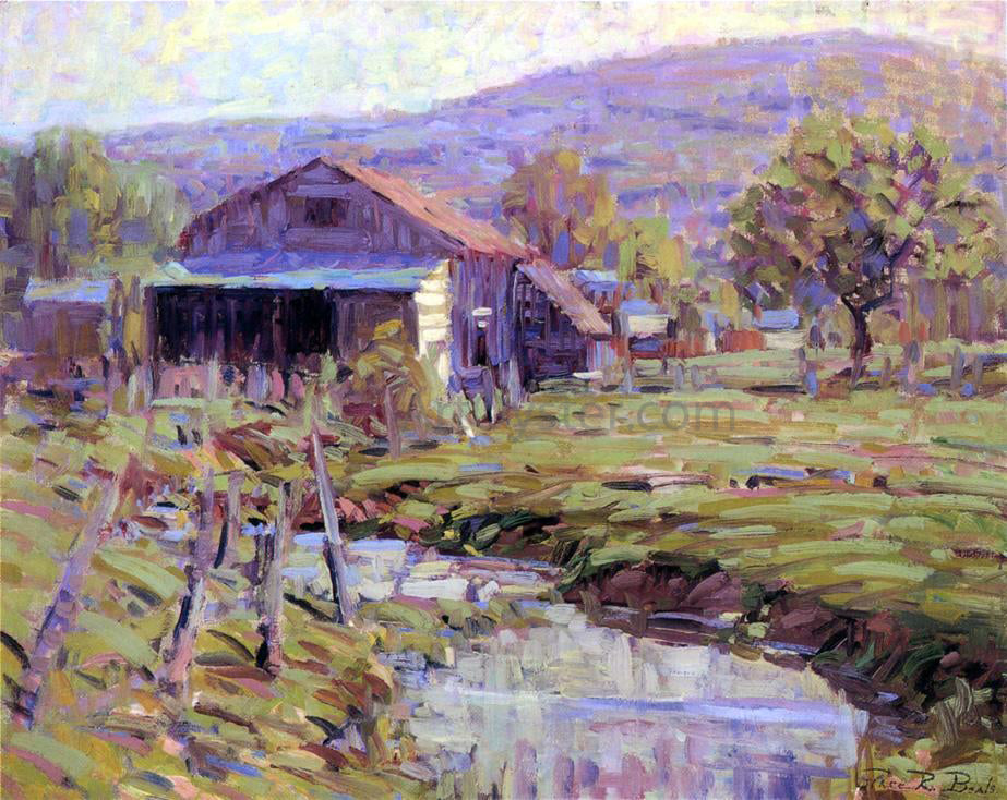 Grace Romney Beals A Landscape - Hand Painted Oil Painting