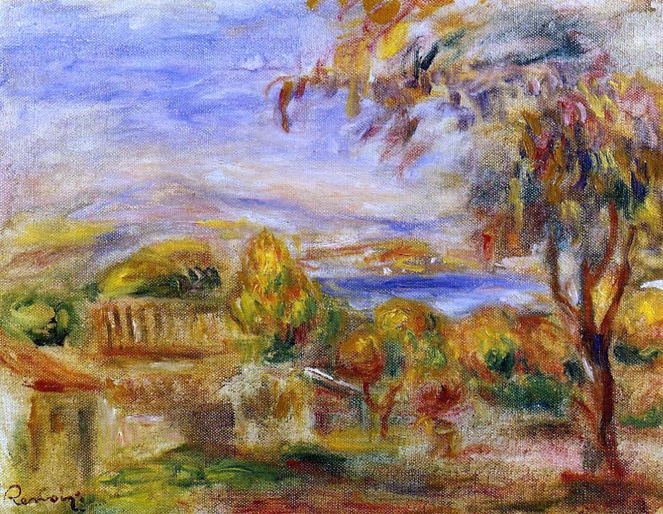 Pierre Auguste Renoir Landscape by the Sea - Hand Painted Oil Painting