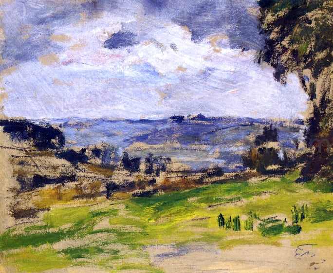 Eugene-Louis Boudin Landscape - Hand Painted Oil Painting