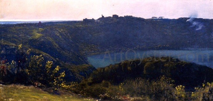 Giulio Aristide Sartorio Landscape - Hand Painted Oil Painting
