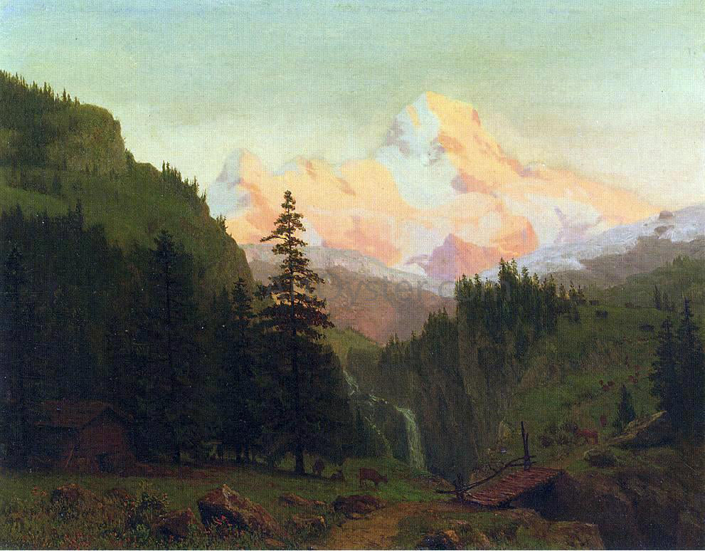 Albert Bierstadt Landscape - Hand Painted Oil Painting