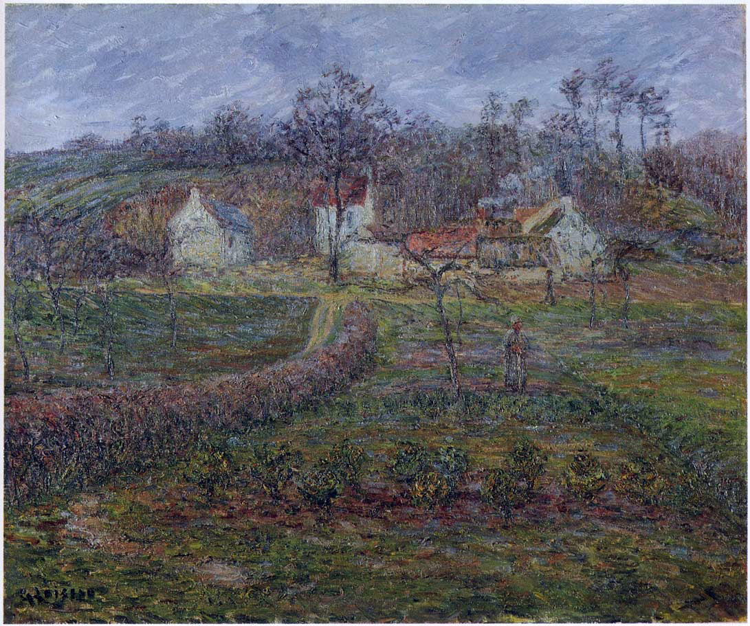 Gustave Loiseau Landscape in a Valley - Hand Painted Oil Painting