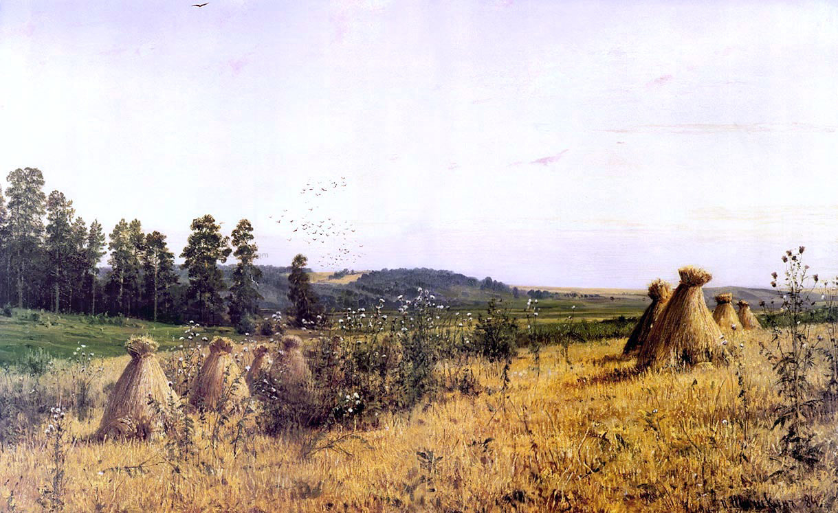  Ivan Ivanovich Shishkin Landscape in Polessie - Hand Painted Oil Painting