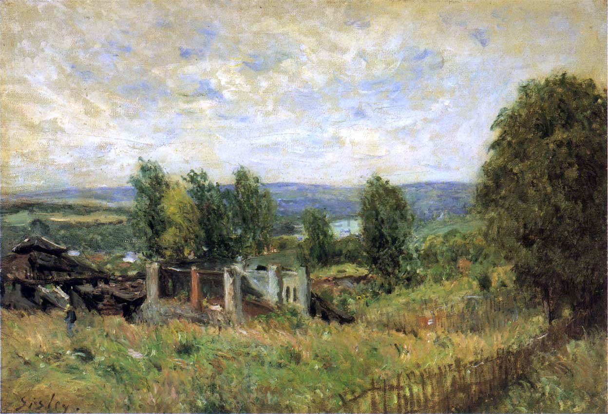 Alfred Sisley Landscape in Summer - Hand Painted Oil Painting