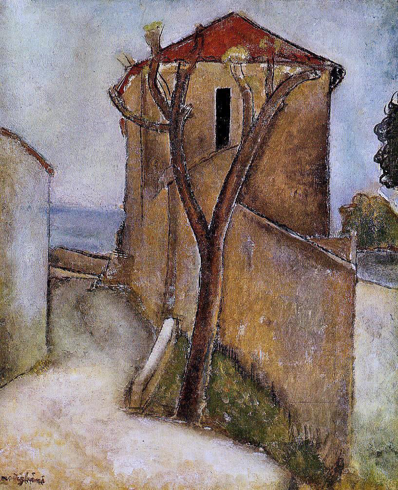  Amedeo Modigliani Landscape in the Midi - Hand Painted Oil Painting