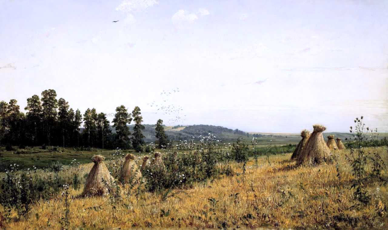 Ivan Ivanovich Shishkin Landscape in the Polesie - Hand Painted Oil Painting