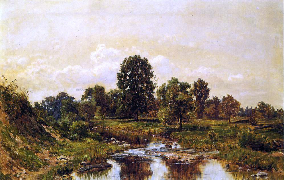 Hugh Newell Landscape, Morning (also known as Willimantic, Mornig, Dew Creek, Ohio) - Hand Painted Oil Painting