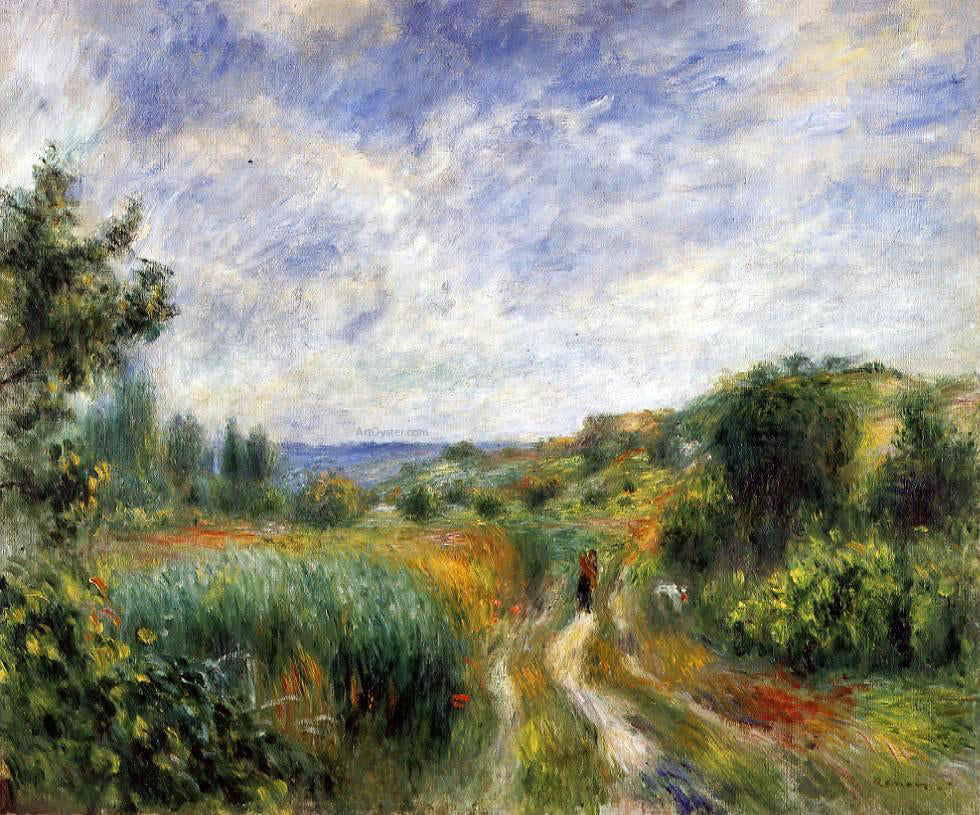  Pierre Auguste Renoir Landscape near Essoyes - Hand Painted Oil Painting