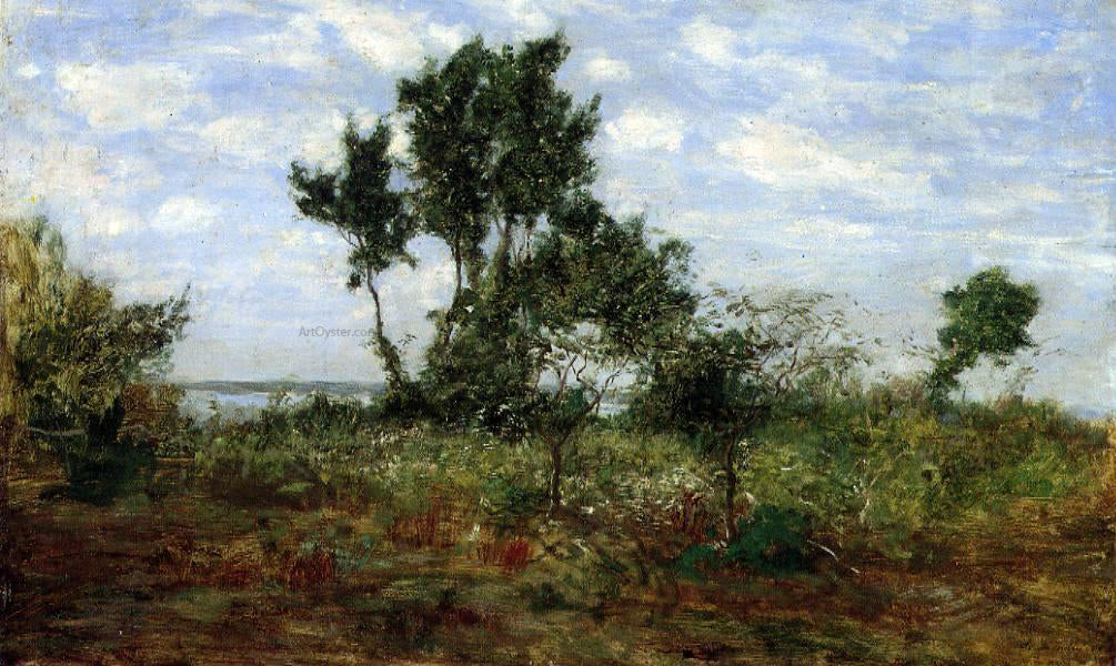 Eugene-Louis Boudin Landscape, near Honflrue - Hand Painted Oil Painting