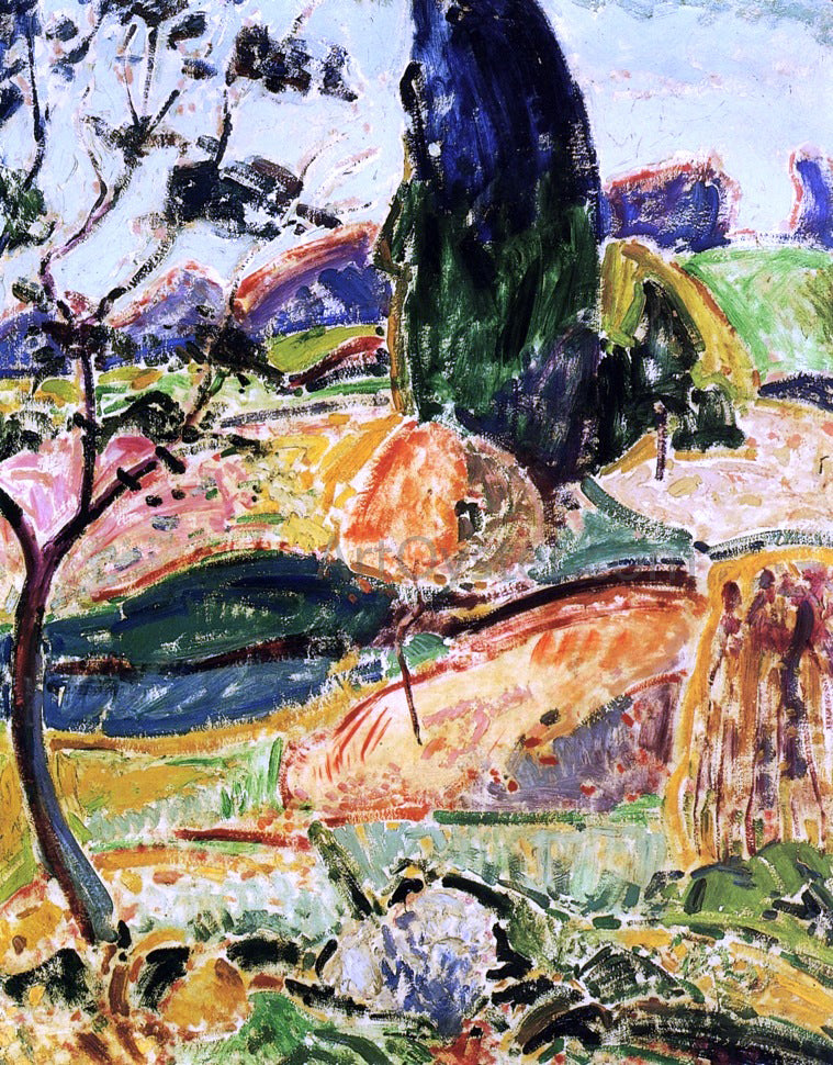  Alfred Henry Maurer Landscape near Oberstdorf - Autumn - Hand Painted Oil Painting