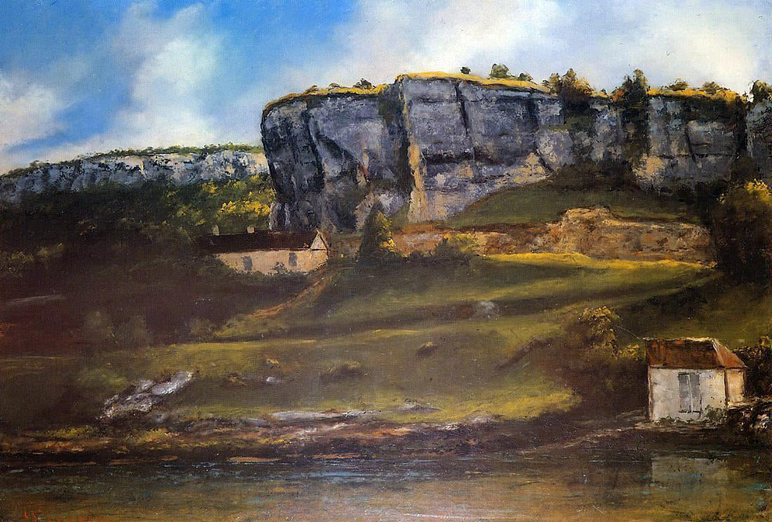 Gustave Courbet Landscape of the Ornans Region - Hand Painted Oil Painting