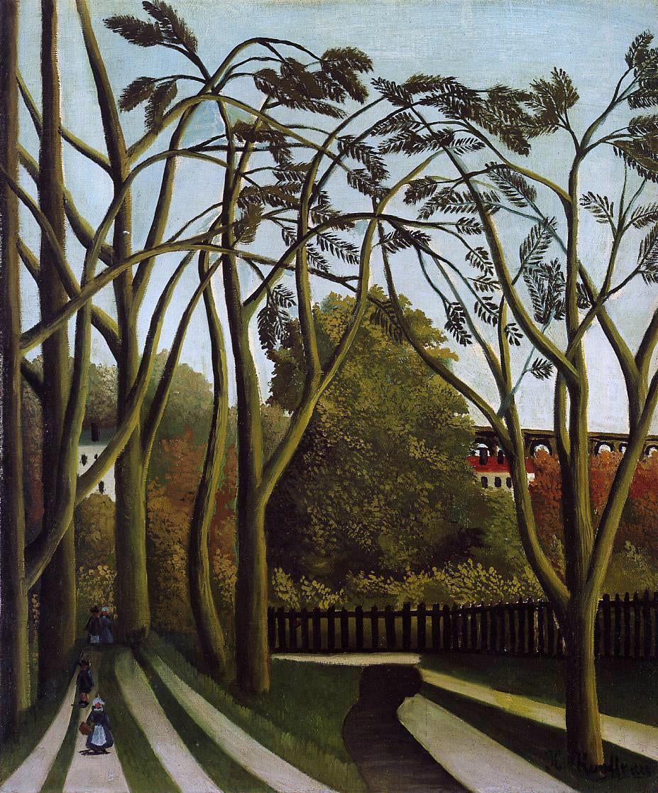Henri Rousseau Landscape on the Banks of the Bievre at Becetre, Spring - Hand Painted Oil Painting