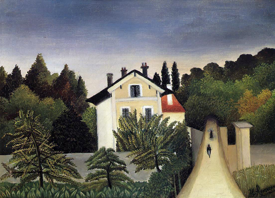 Henri Rousseau Landscape on the Banks of the Oise, Area of Chaponval - Hand Painted Oil Painting