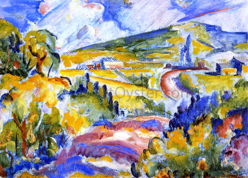 Preston Dickinson Landscape, Quebec - Hand Painted Oil Painting