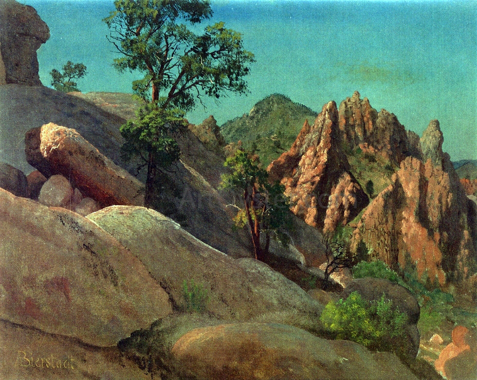 Albert Bierstadt A Landscape Study: Owens Valley, California - Hand Painted Oil Painting