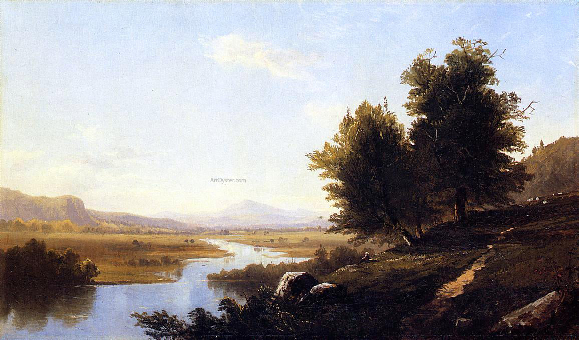 Alfred Thompson Bricher Landscape, The Saco from Conway - Hand Painted Oil Painting