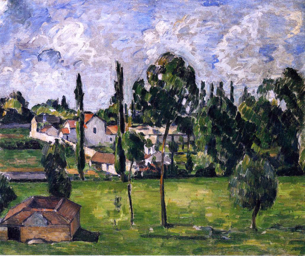 Paul Cezanne Landscape with a Canal - Hand Painted Oil Painting
