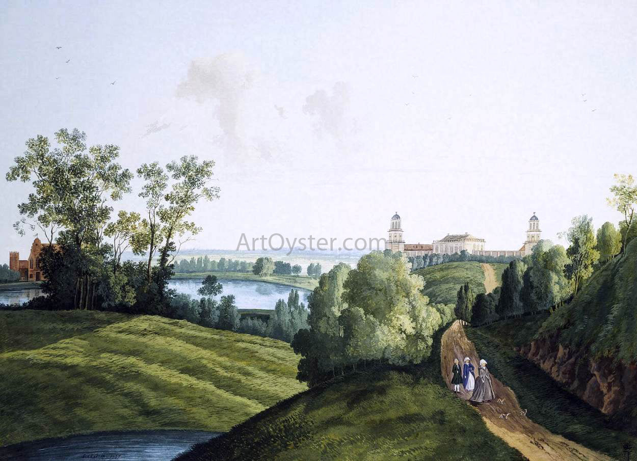 Semyon Fyodorovich Shchedrin Landscape with a Farm in the Park in Tsarskoye Selo - Hand Painted Oil Painting