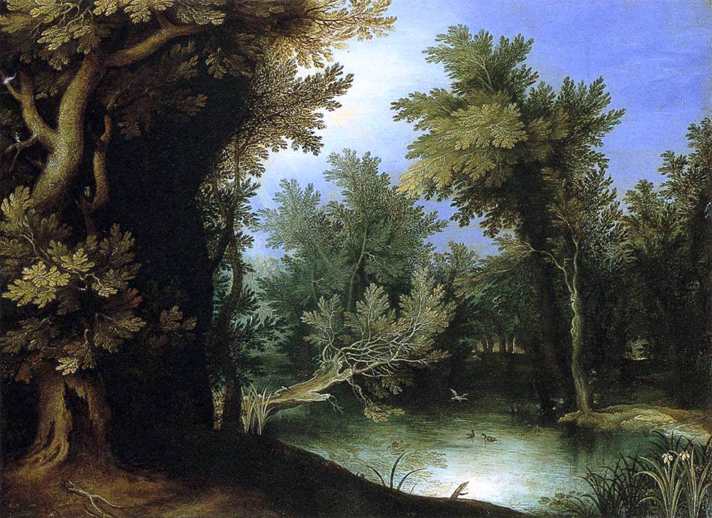 Paul Bril Landscape with a Marsh - Hand Painted Oil Painting