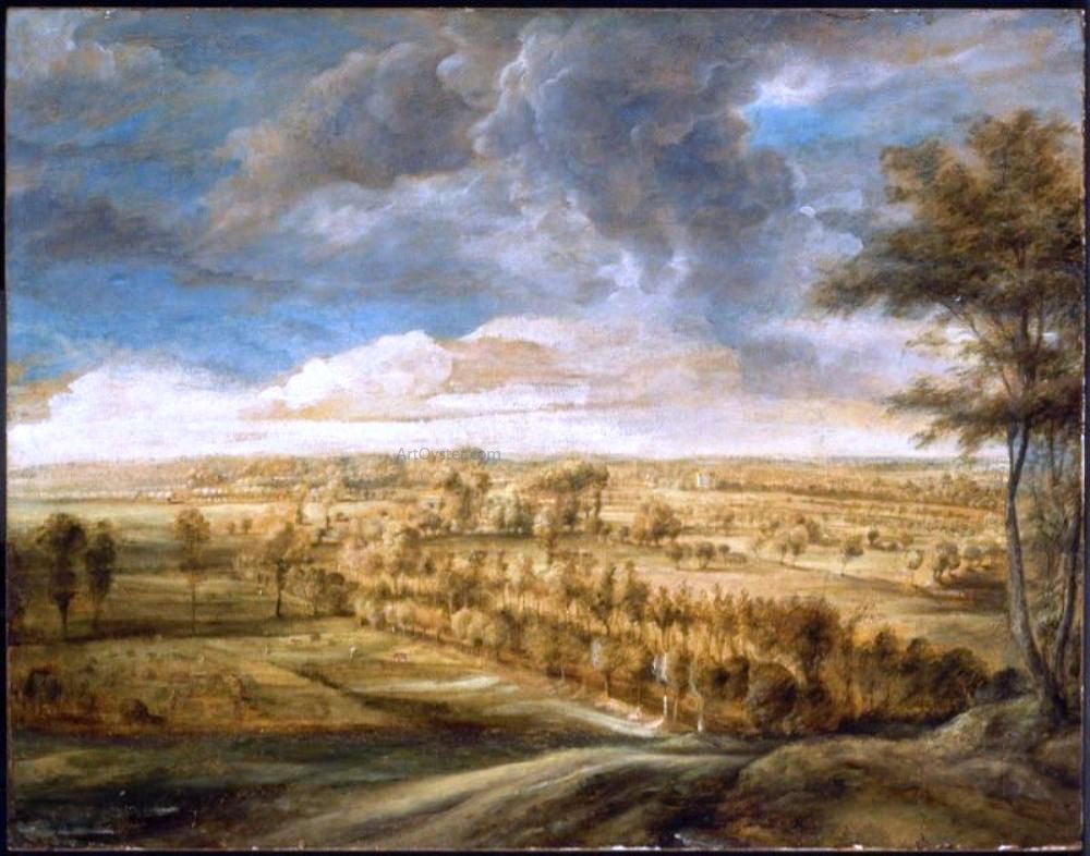 Peter Paul Rubens Landscape with an Avenue of Trees - Hand Painted Oil Painting
