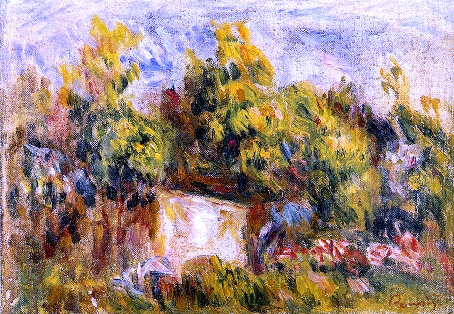 Pierre Auguste Renoir Landscape with Cabin - Hand Painted Oil Painting