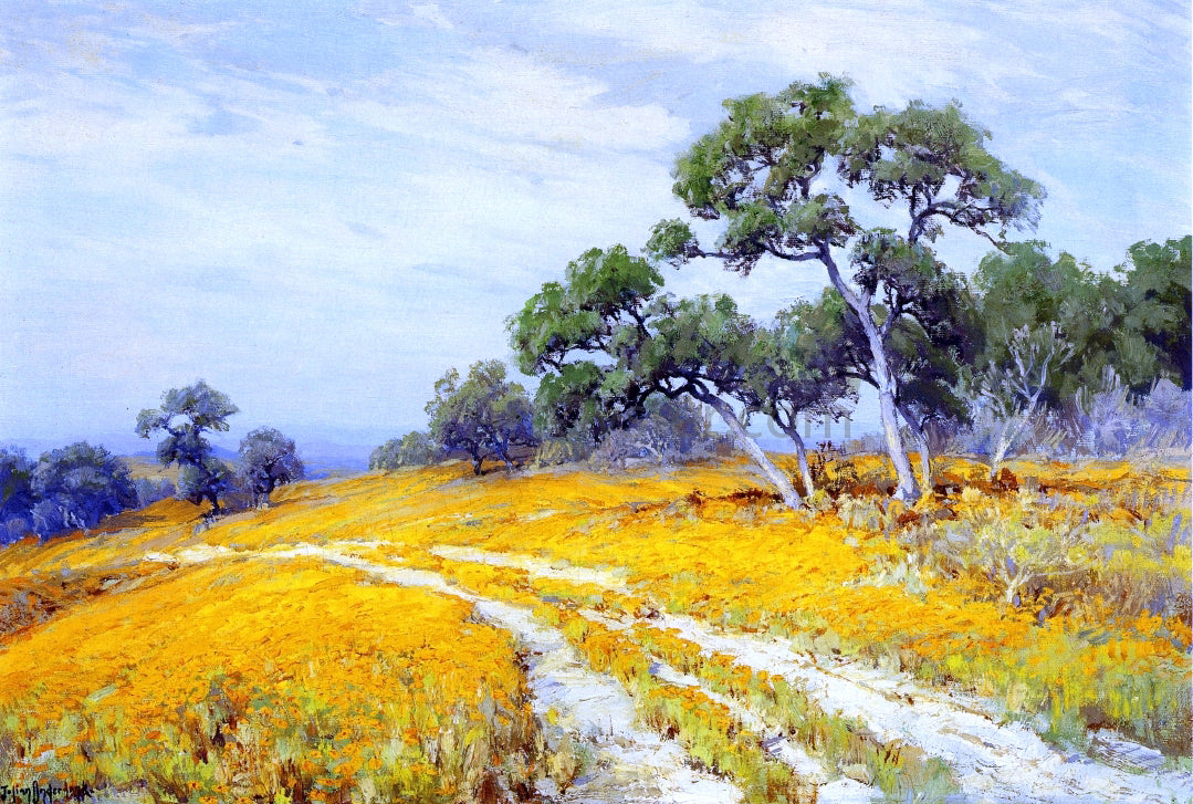 Julian Onderdonk Landscape with Coreopsis - Hand Painted Oil Painting