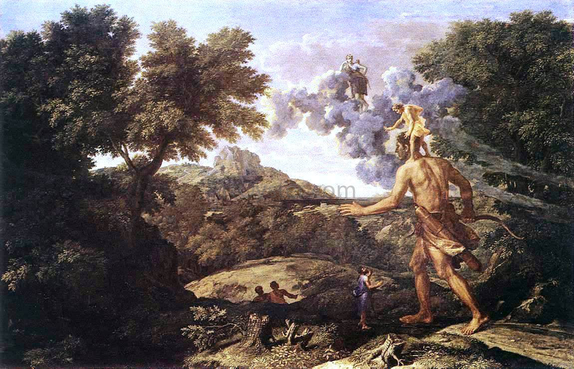 Nicolas Poussin Landscape with Diana and Orion - Hand Painted Oil Painting
