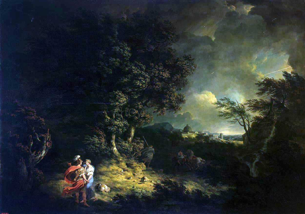  Thomas Jones Landscape with Dido and Aeneas - Hand Painted Oil Painting