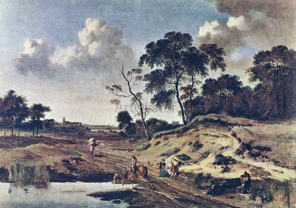 Jan Wynants Landscape with Dune - Hand Painted Oil Painting