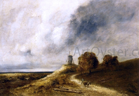  Georges Michel Landscape with Mill - Hand Painted Oil Painting