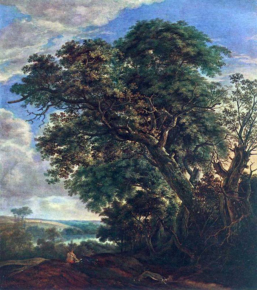 Simon De Vlieger Landscape with River and Trees - Hand Painted Oil Painting