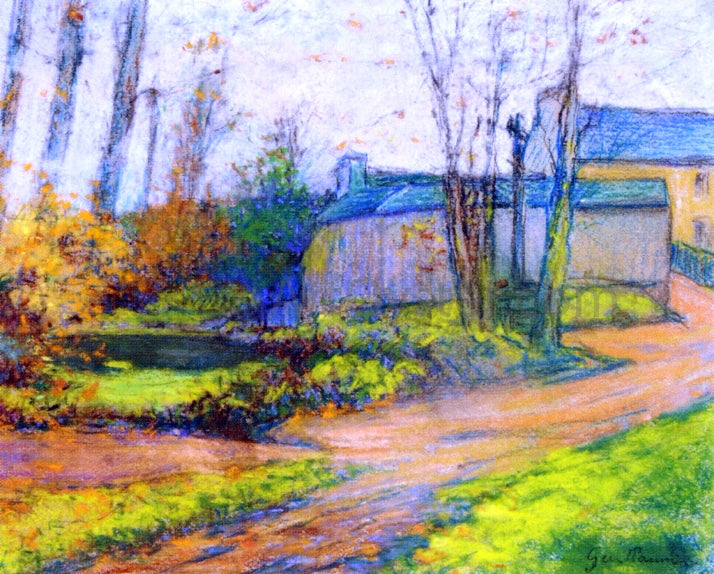 Armand Guillaumin Landscape with Small Houses - Hand Painted Oil Painting