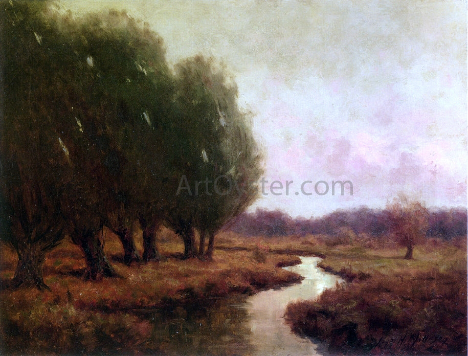 Royal Hill Milleson Landscape with Stream (also known as Evening Landscape) - Hand Painted Oil Painting
