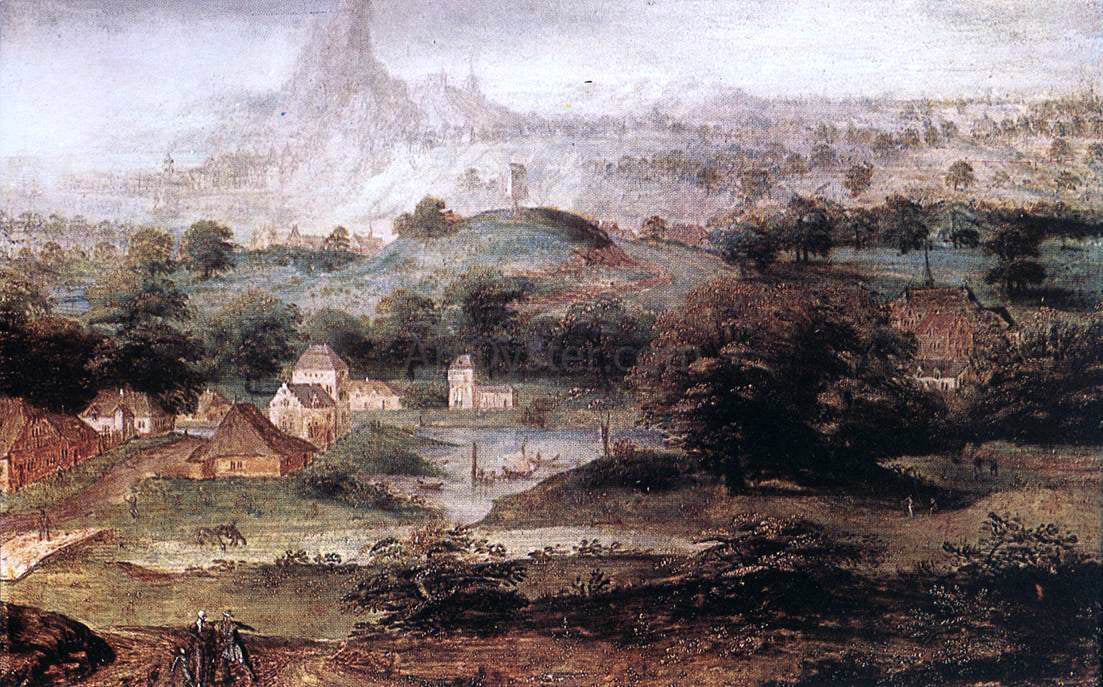 Herri Met de Bles Landscape with the Banishment of Hagar - Hand Painted Oil Painting