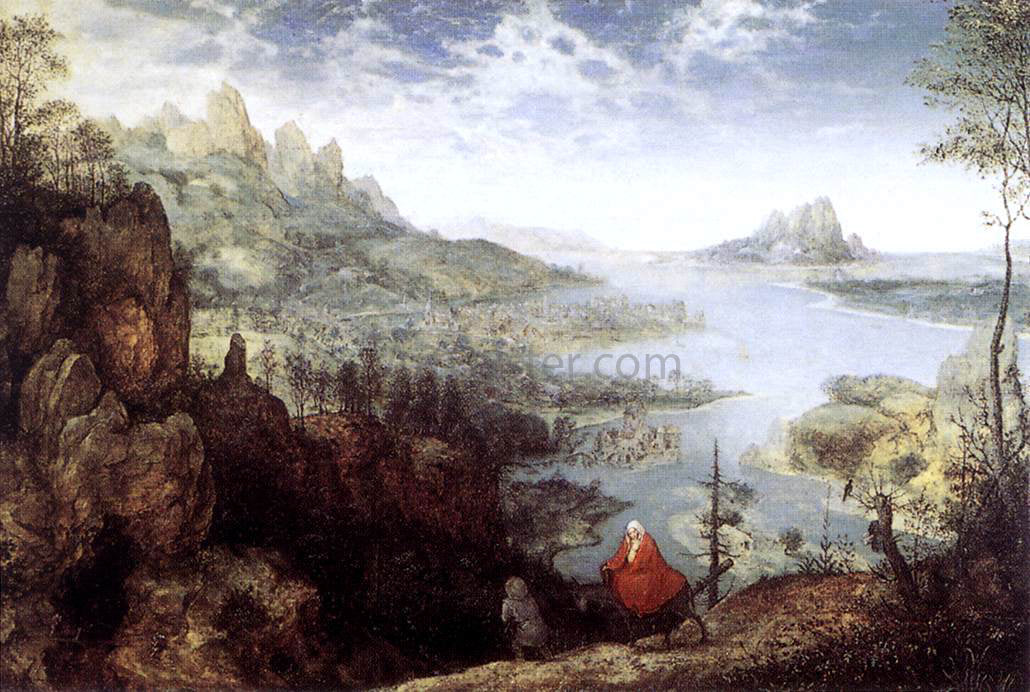 The Elder Pieter Bruegel Landscape with the Flight into Egypt - Hand Painted Oil Painting