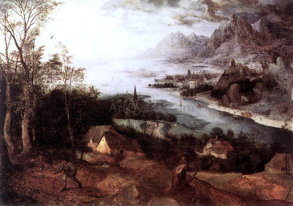 The Elder Pieter Bruegel Landscape with the Parable of the Sower - Hand Painted Oil Painting